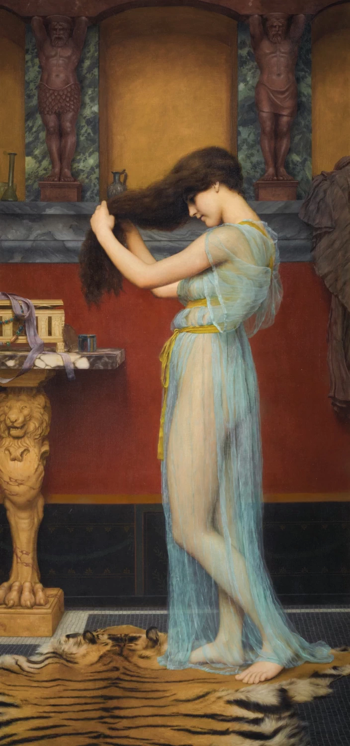 Prepararsi per il bagno, 1900